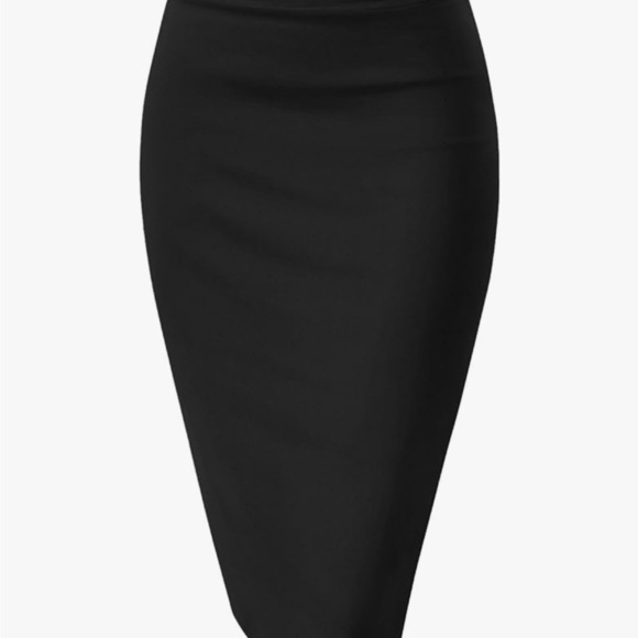 Hybrid & Company Black Pencil Skirt Knee-Length Work - Picture 9 of 10